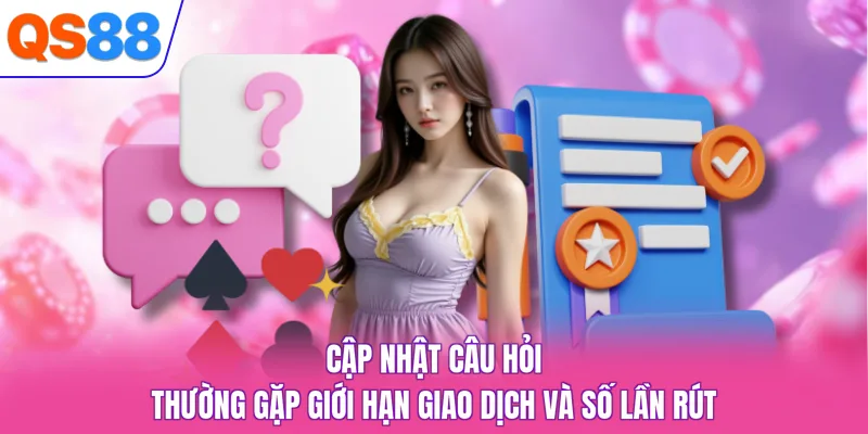 Cập nhật câu hỏi thường gặp giới hạn giao dịch và số lần rút