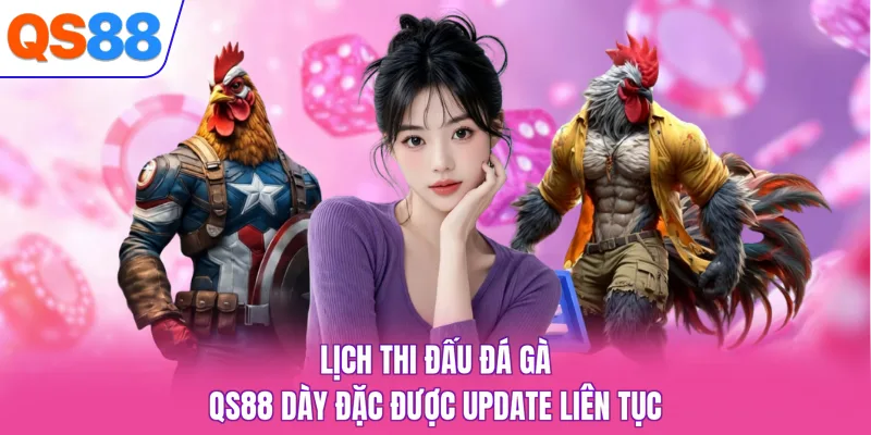 Lịch thi đấu đá gà QS88 dày đặc được update liên tục